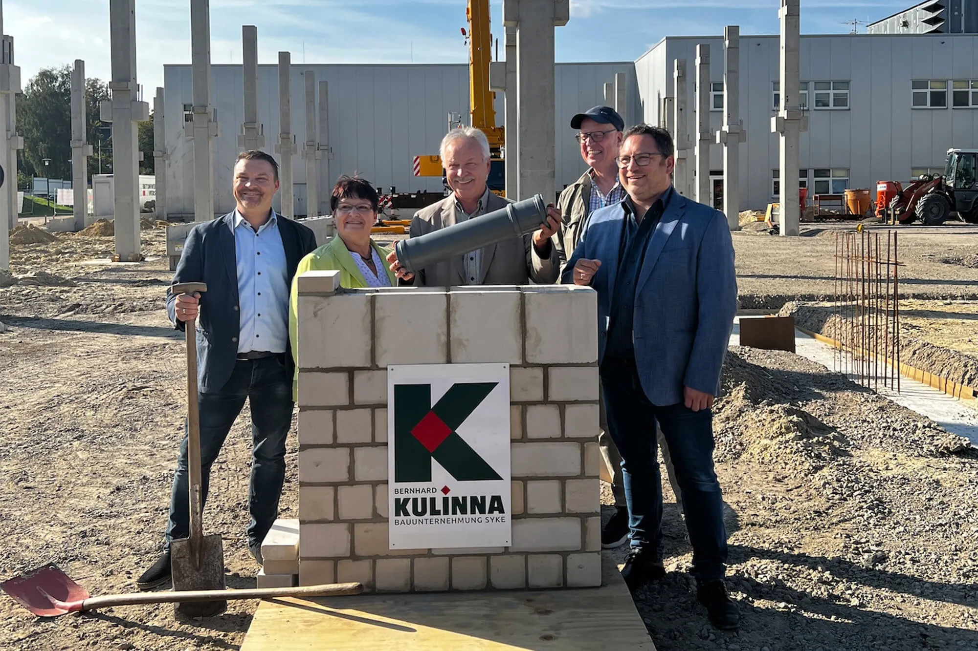 Baustelle Grundsteinlegung Wagner